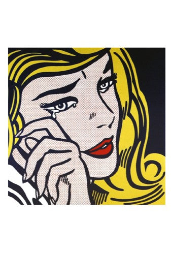 Roy Lichtenstein: Crying Girl Postcard · Milwaukee Art Museum Store