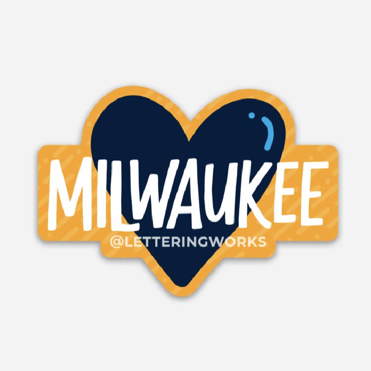 Milwaukee Heart Sticker