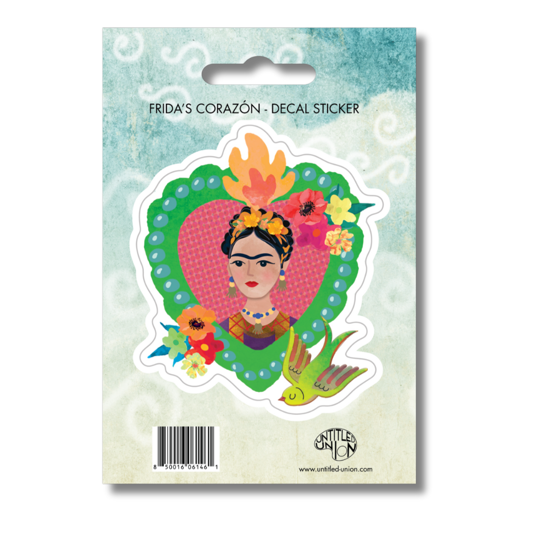 Frida's Kahlo's Corazon - Waterproof Vinyl Sticker
