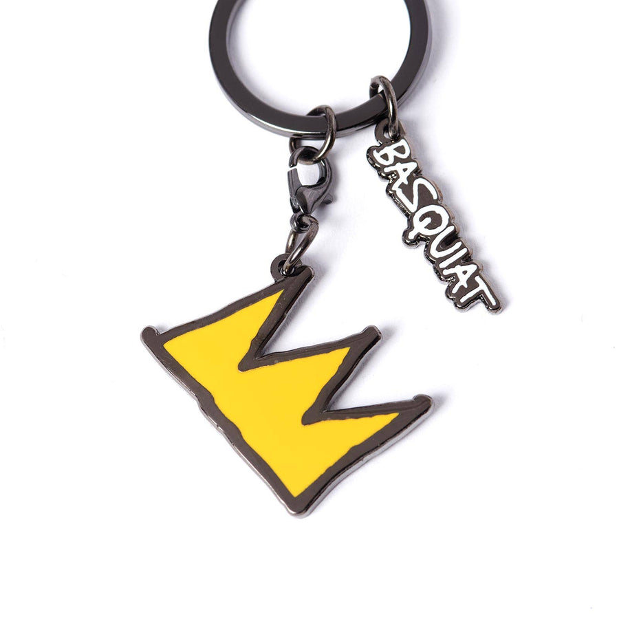 Basquiat Yellow Crown Key Chain