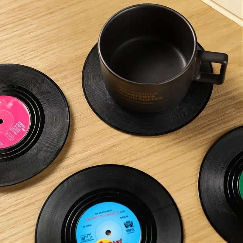 Vinyl Record Style Coasters