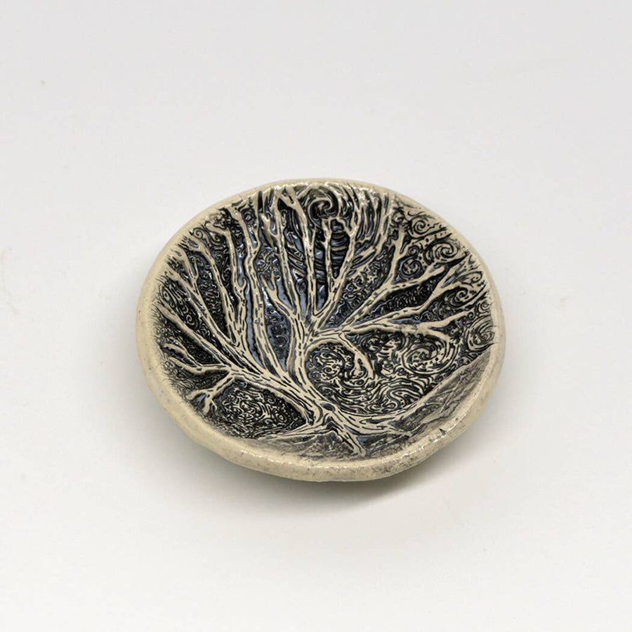 Pottery Dish Bowl - Tree Moon