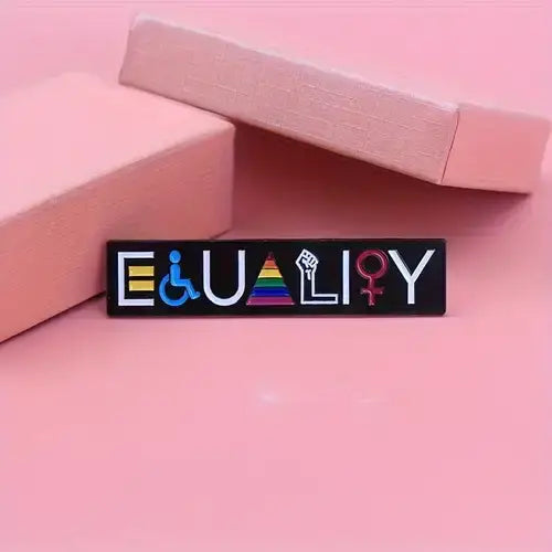 Equality Enamel Pin – Symbol of Fairness, Unity & Justice