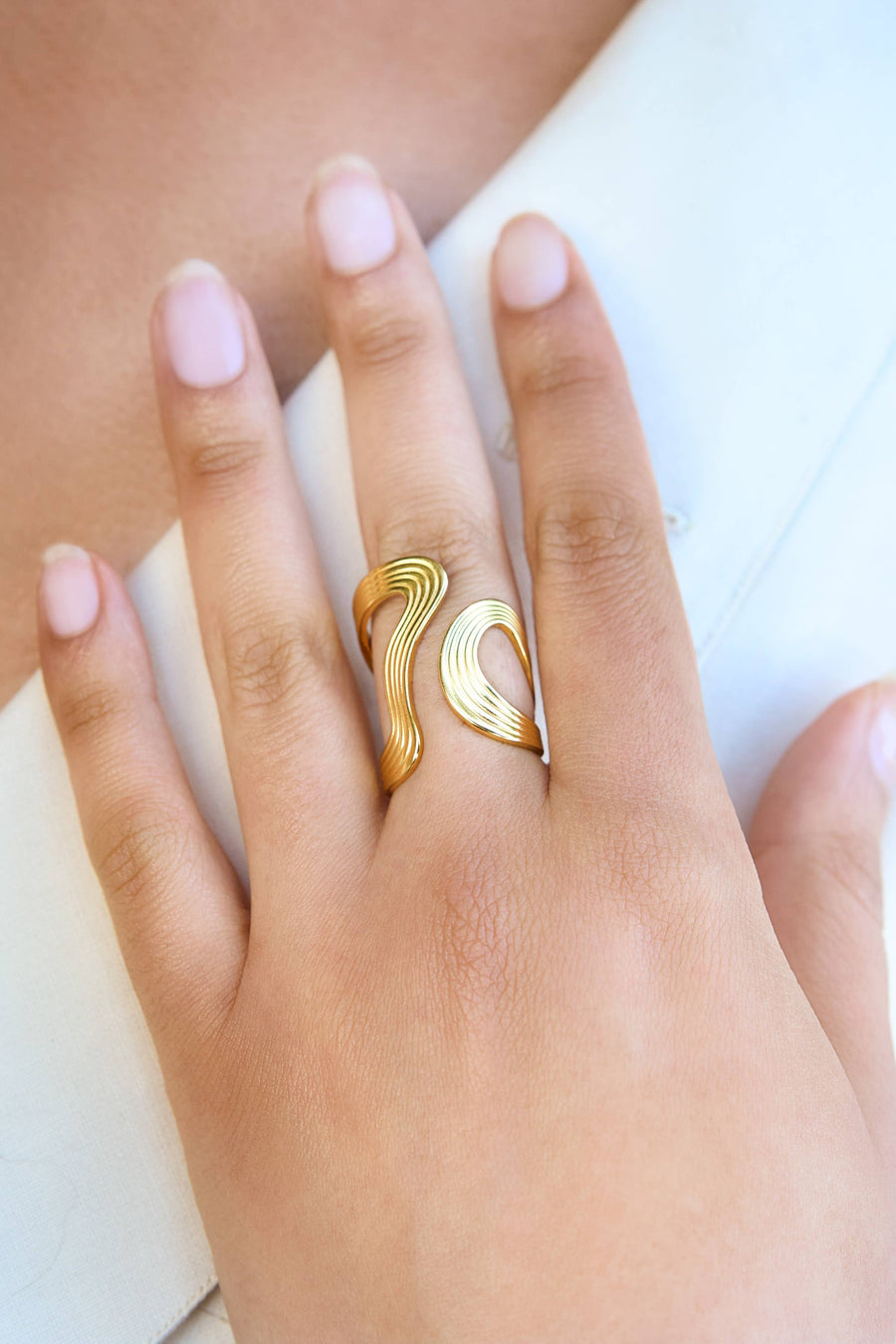 Opposites Attract Ring - 18K Gold Plated