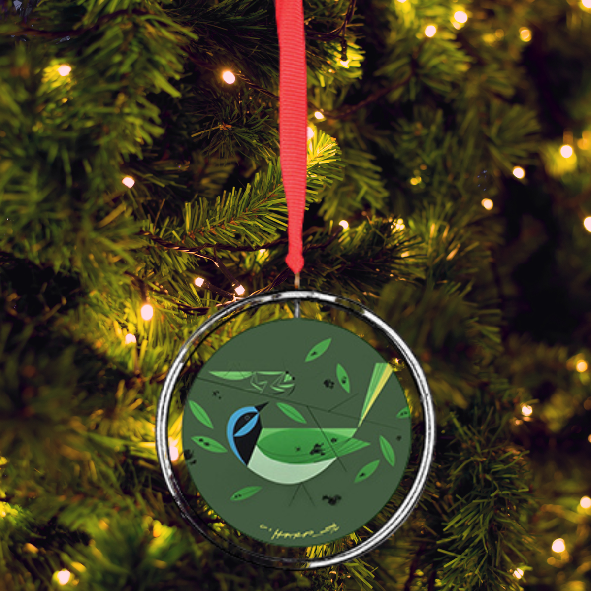 Charley Harper “Green Jay” Ornament