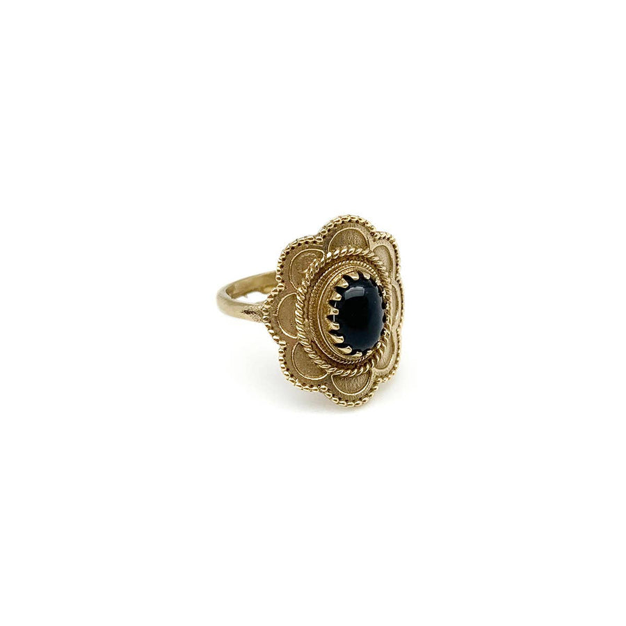 Ring  - Brass with Black Onyx