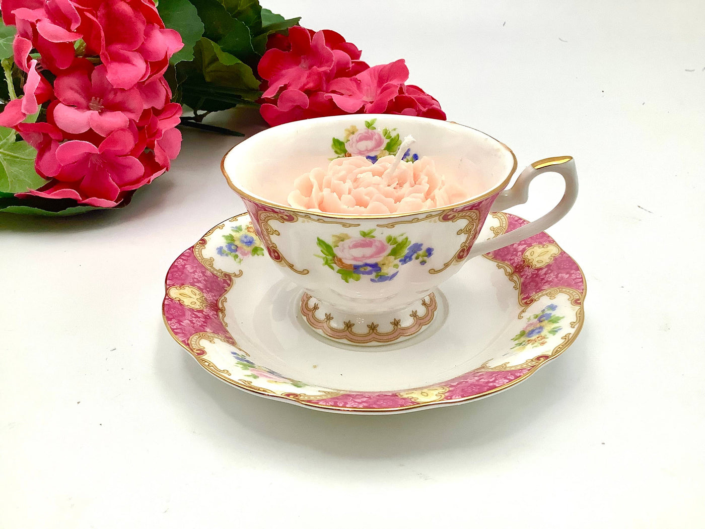 Candles in a Teacup - Scented Flower Candle