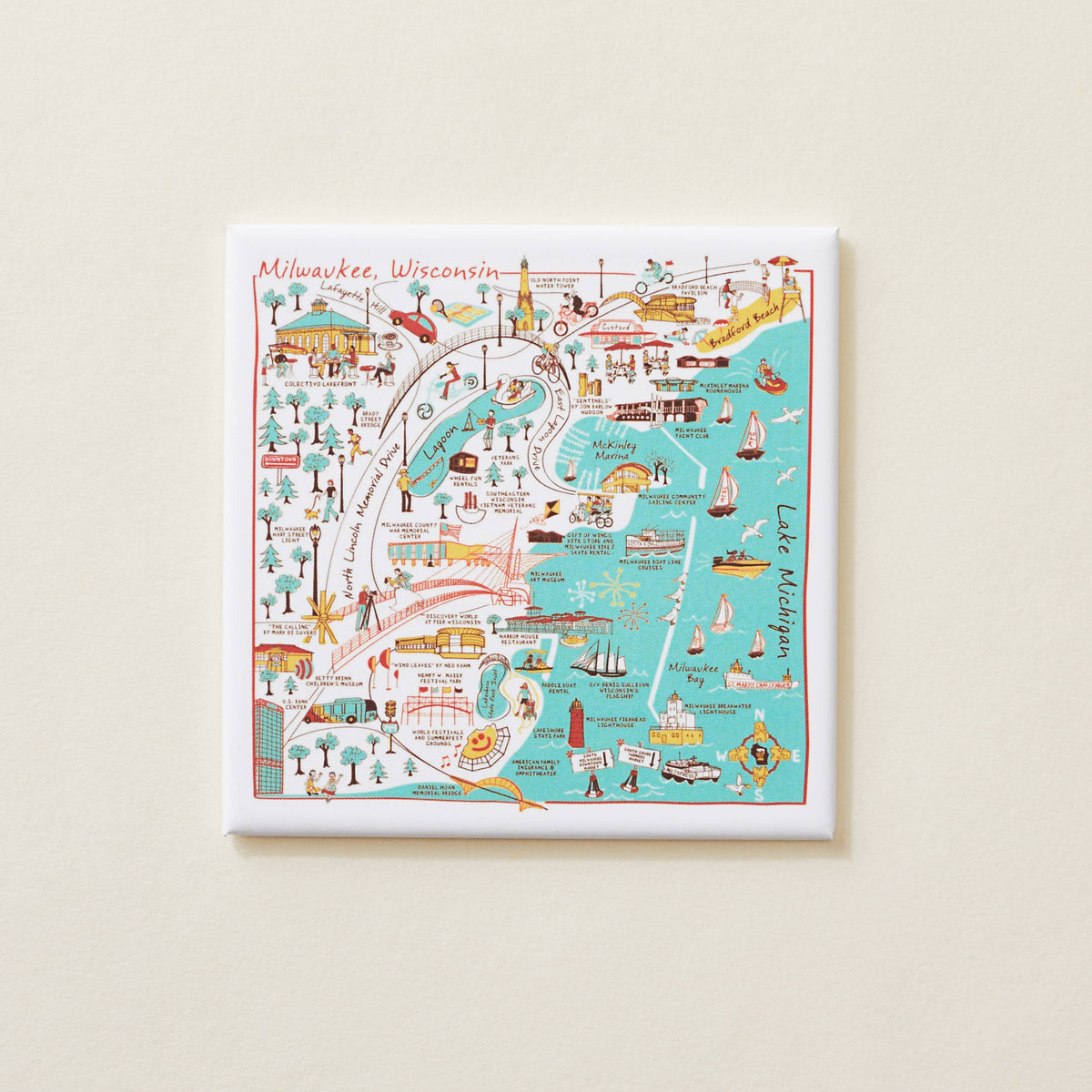 Milwaukee Lakefront Magnet