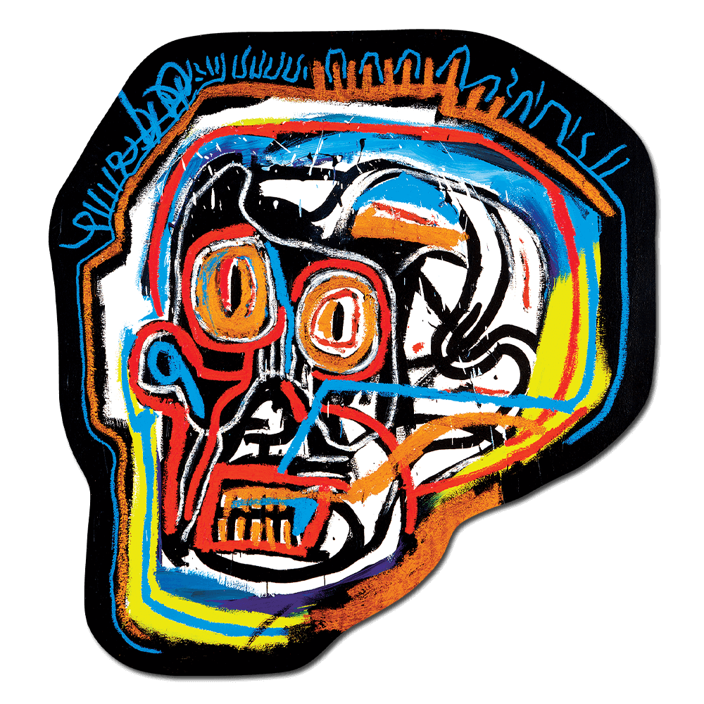 Big Head by Basquiat - Die-Cut Sticker