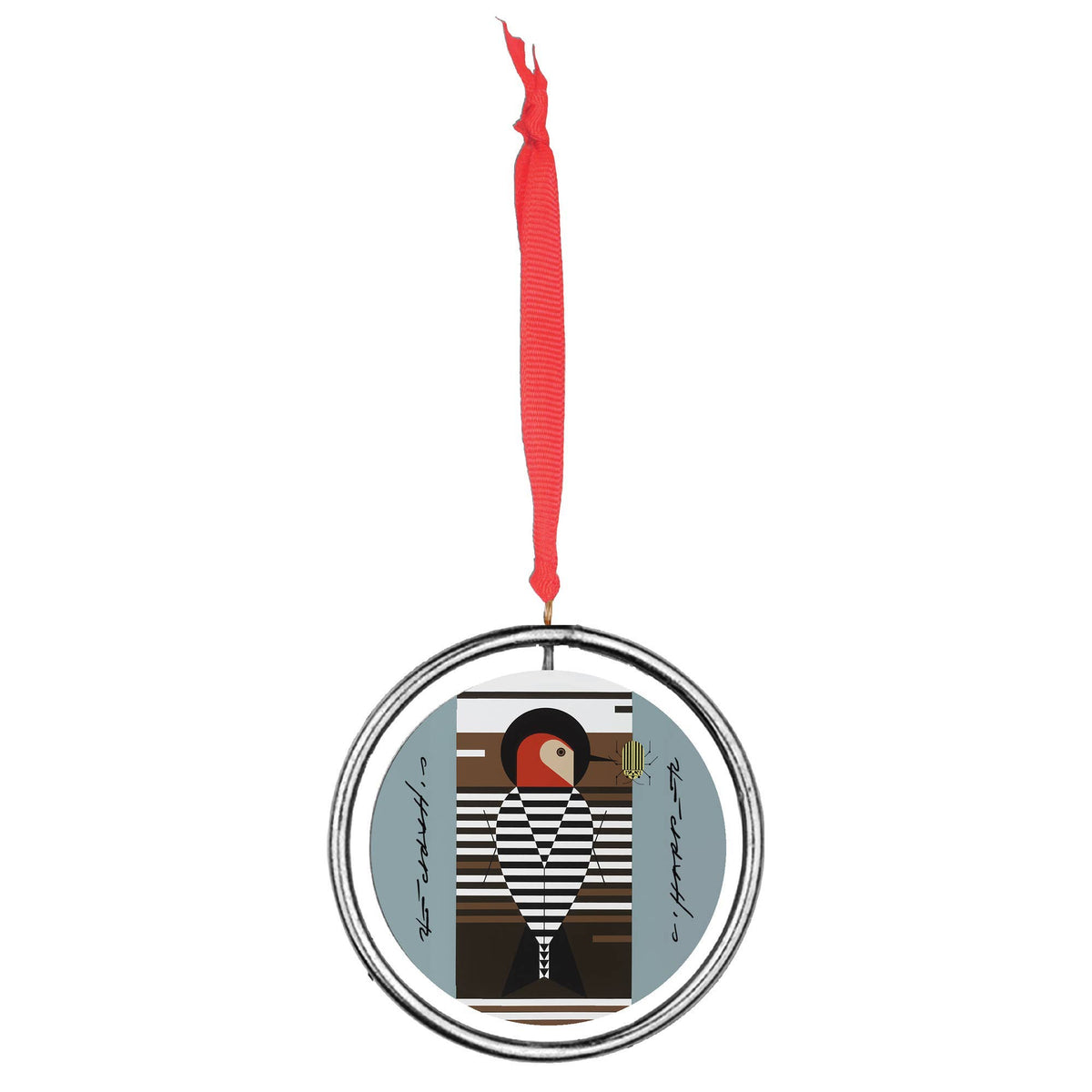 Charley Harper “Baffling Belly” Ornament