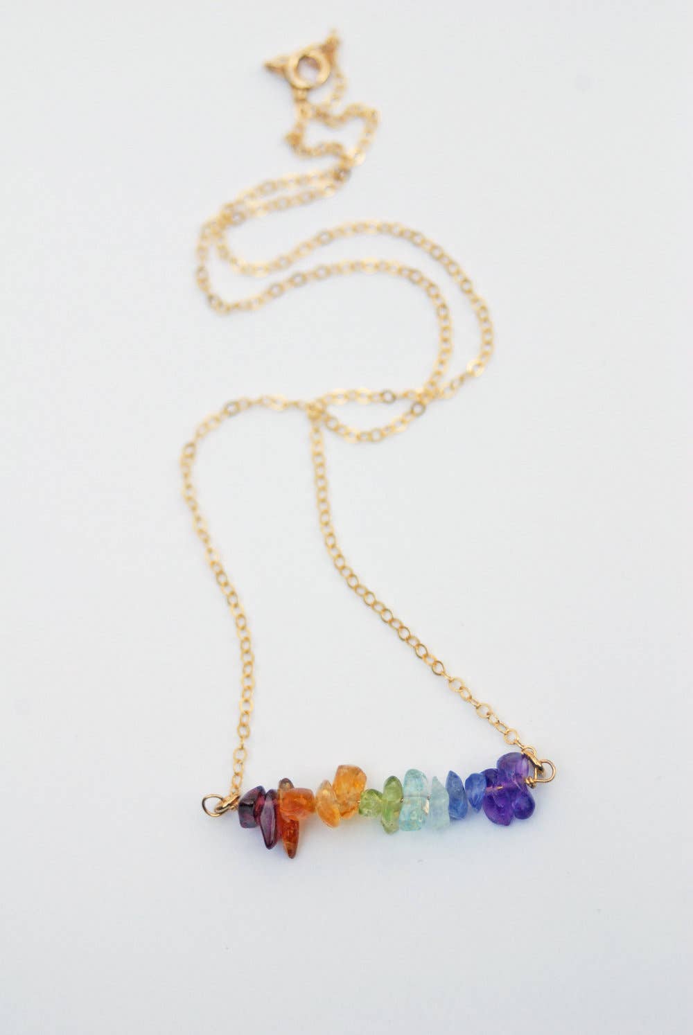 Pride Flag Gemstone Strand Necklace