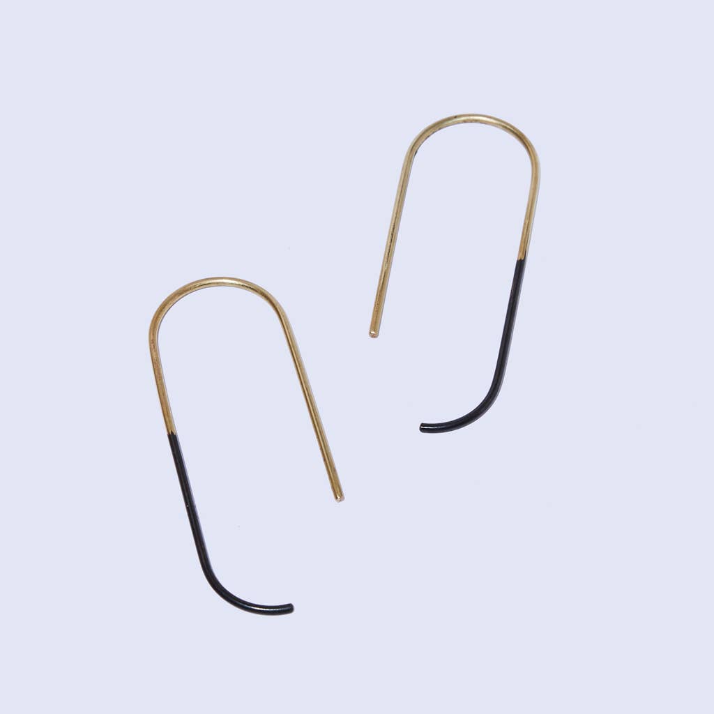 Loop Hook Statement Earrings - Ombre