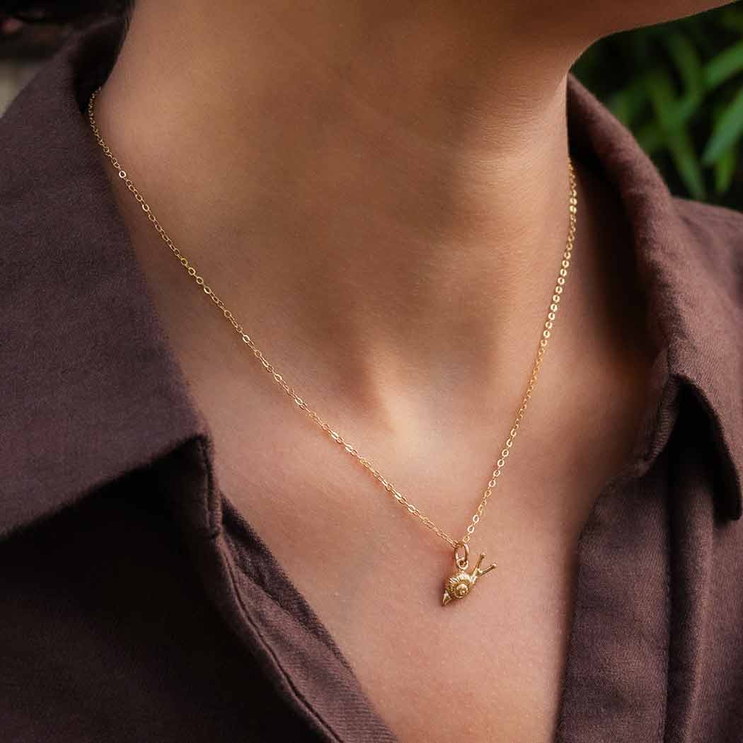 Bronze Snail Necklace
