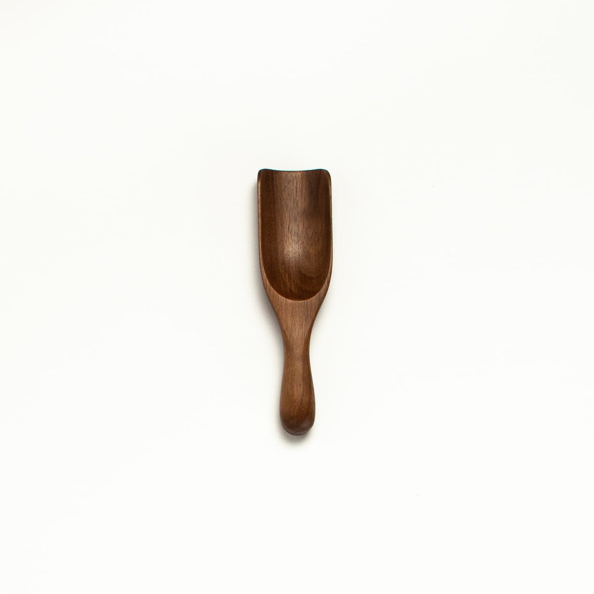 5" Small Walnut Wood Tea Scoop - Kitchen Serving Utensil