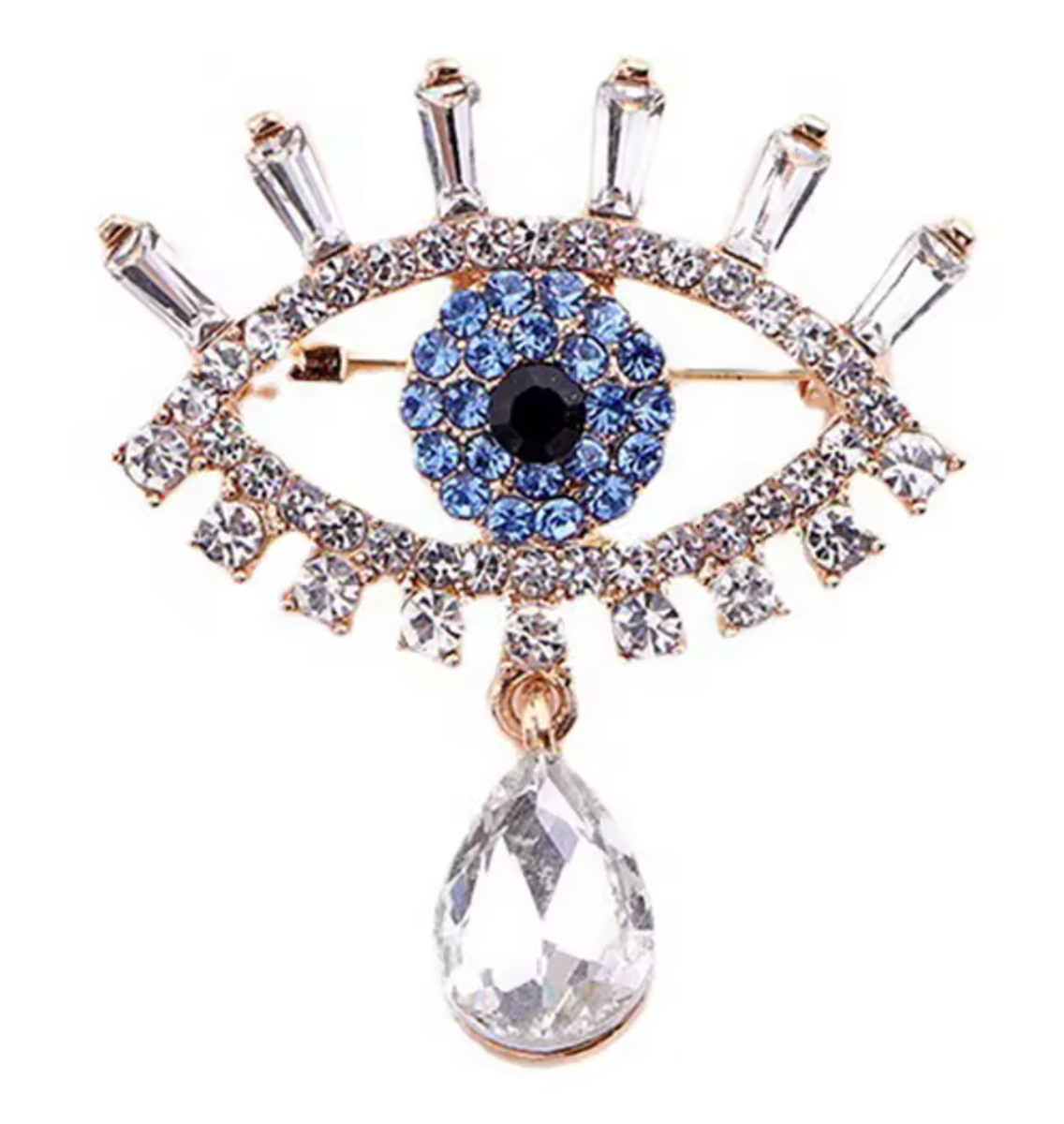 Wink Evil Eye Brooch Pin