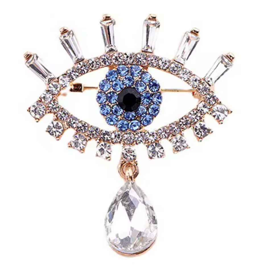 Wink Evil Eye Brooch Pin