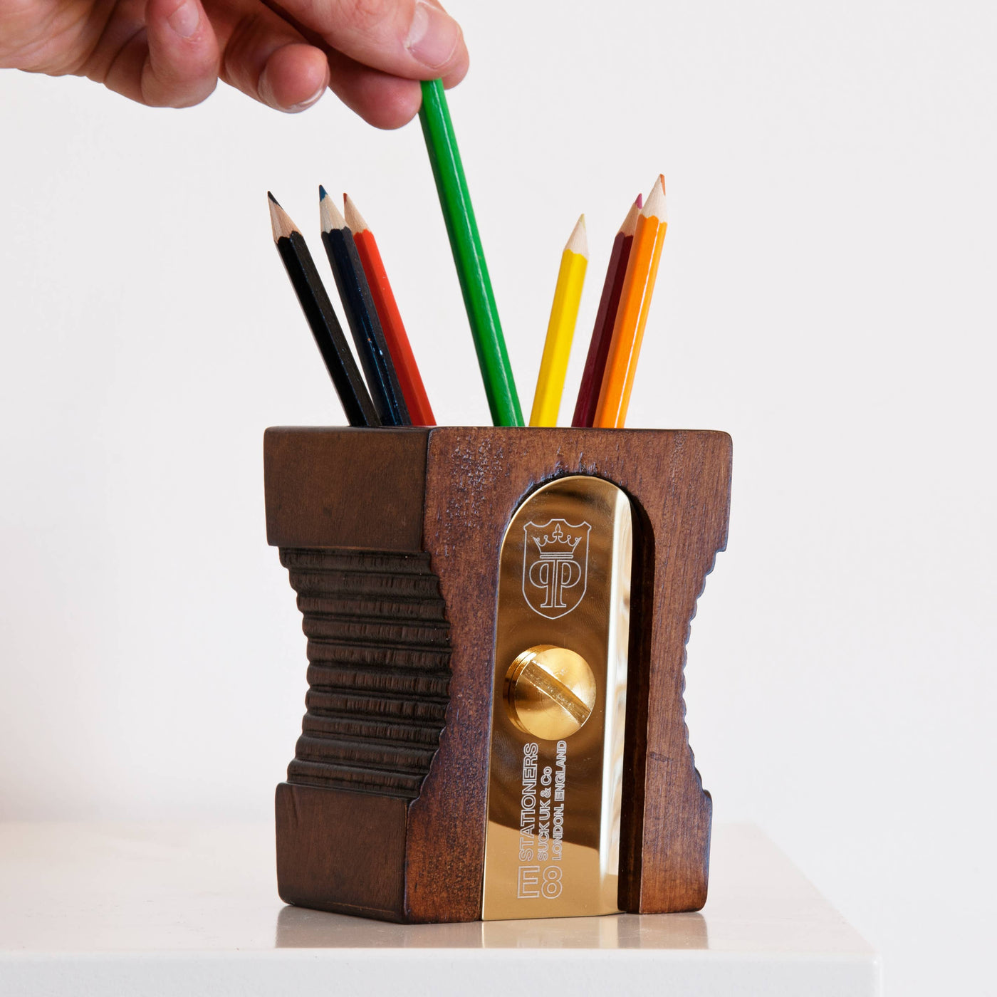 Wooden Sharpener Desk Tidy