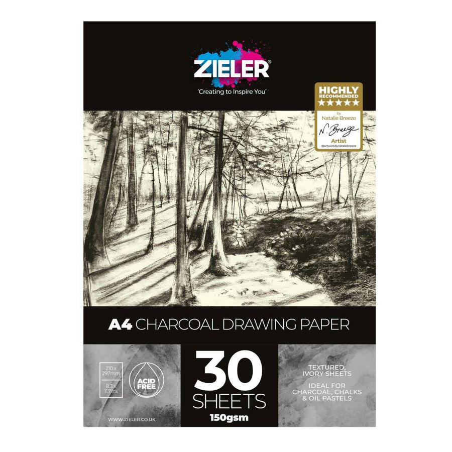 Charcoal Drawing Paper Pad – 150gsm, 30 sheets