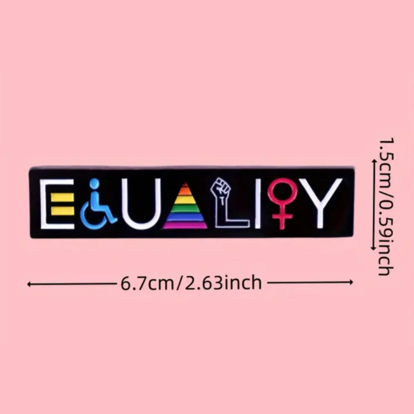 Equality Enamel Pin – Symbol of Fairness, Unity & Justice