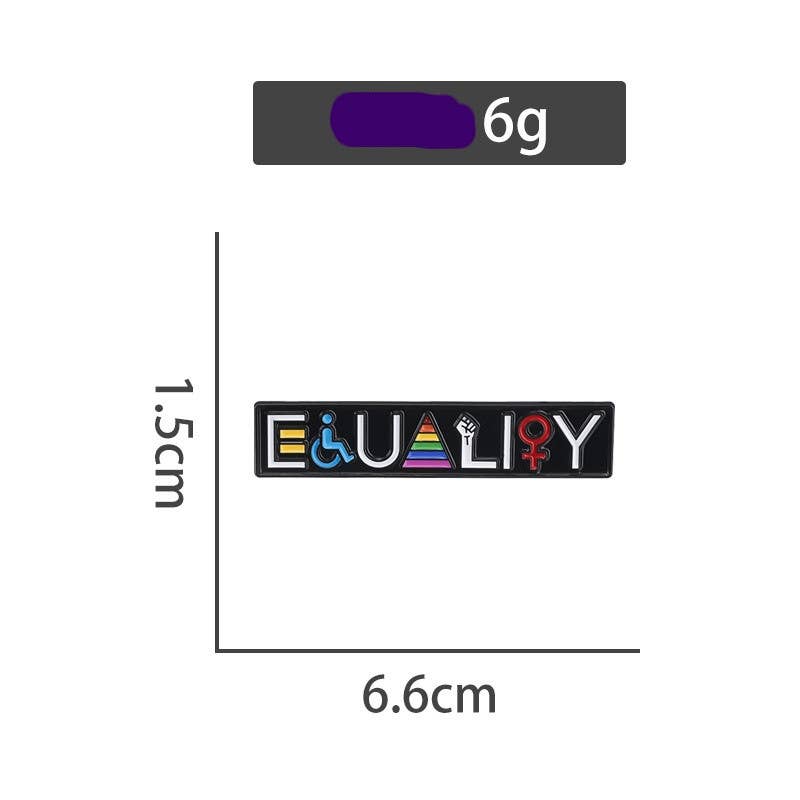 Equality Enamel Pin – Symbol of Fairness, Unity & Justice