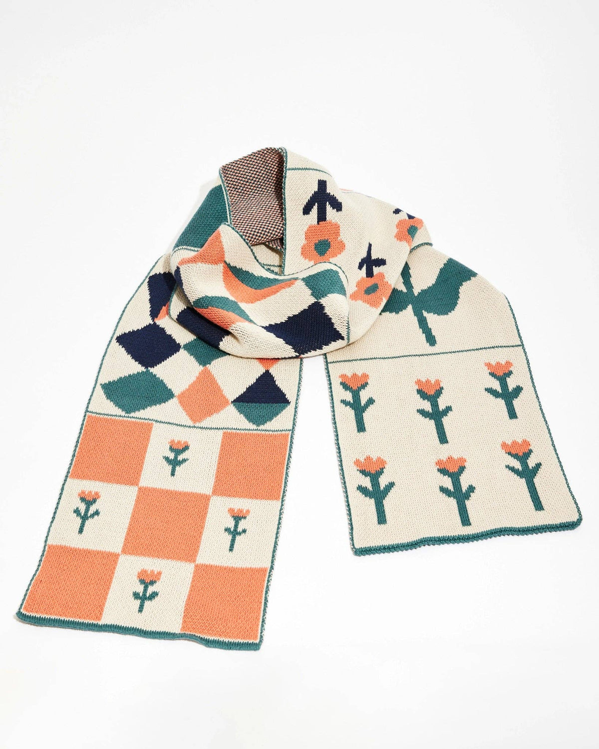 Toni Darling Frank - Knit Scarf - Cotton - Made in USA
