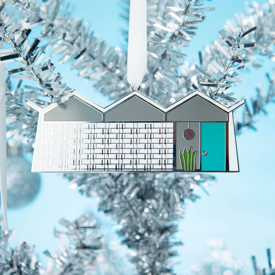 Midcentury House Cloisonne Enamel Ornament - Folded Plate