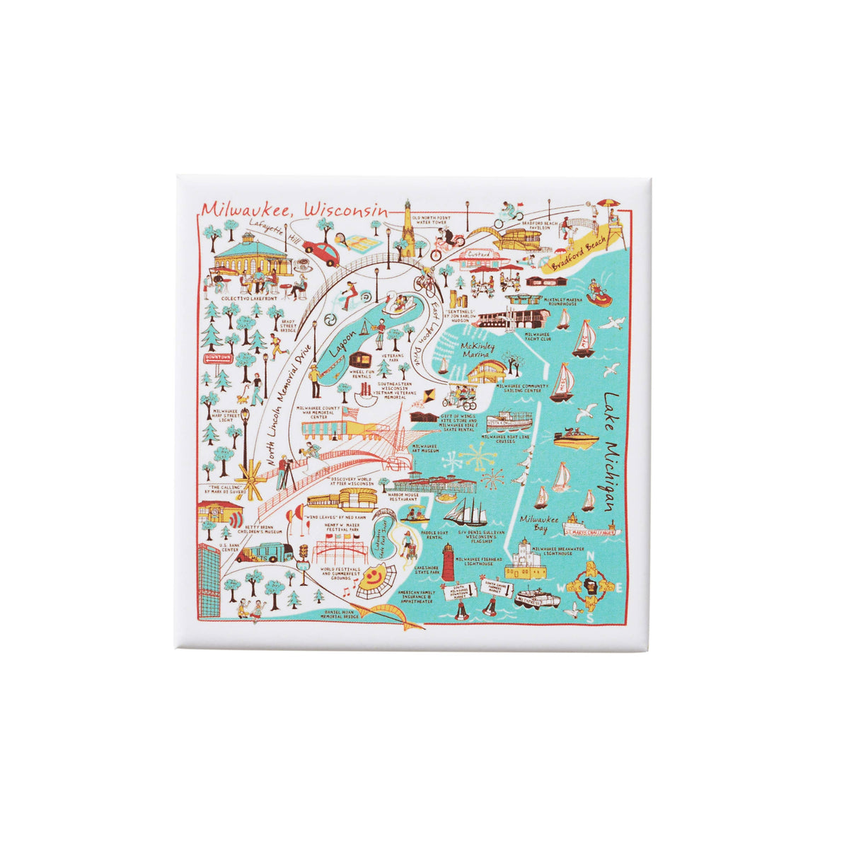 Milwaukee Lakefront Magnet