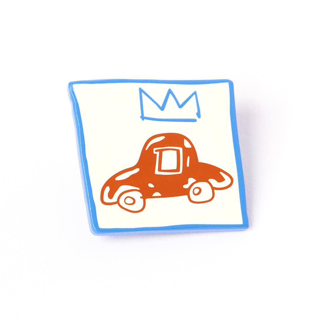 JEAN-MICHEL BASQUIAT - Blue Car Pin