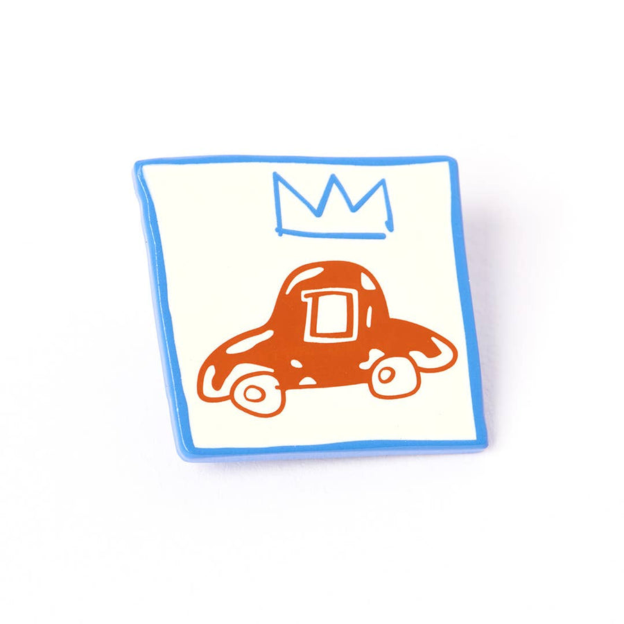 JEAN-MICHEL BASQUIAT - Blue Car Pin