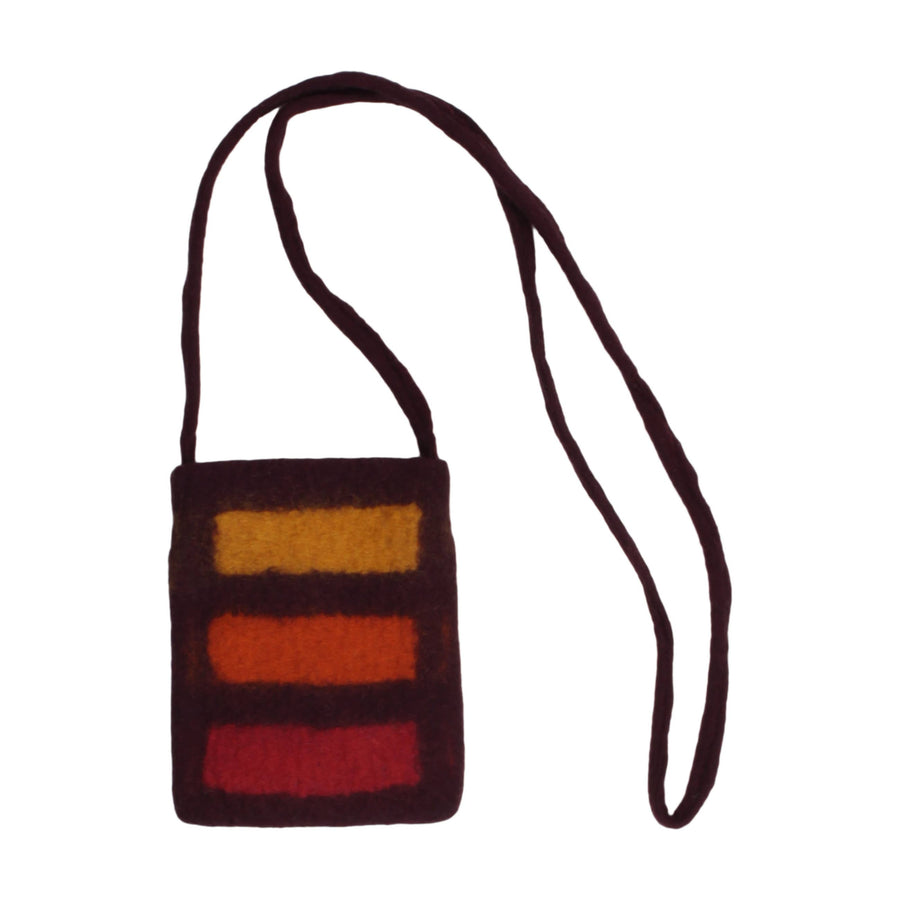 Rothko Inspired Wool Felt Crossbody Bag