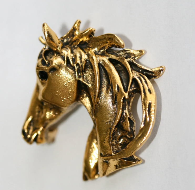 Tilly Brooch Equestrian Horse head 
