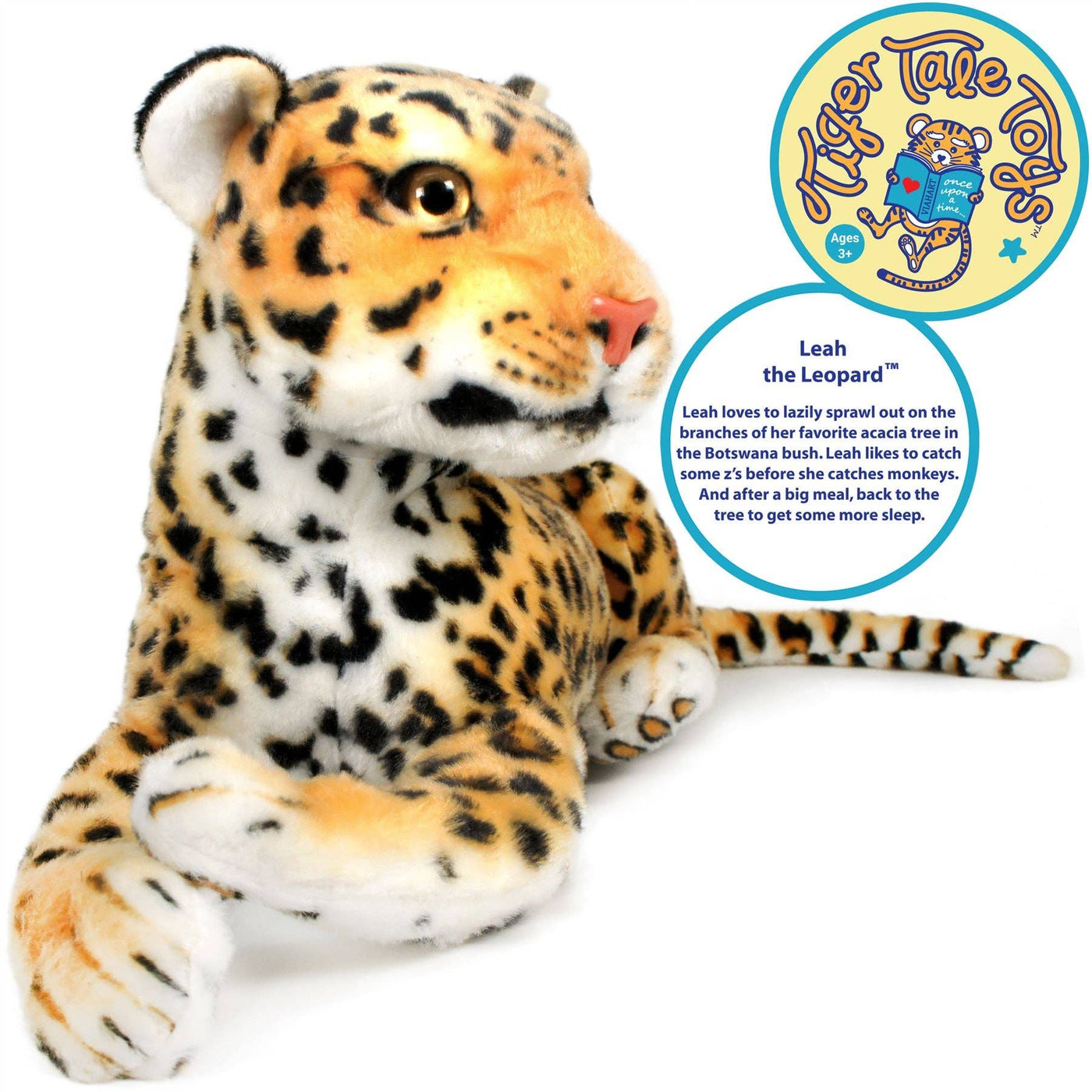 Leah The Leopard 20 Inch Stuffed Animal Plush