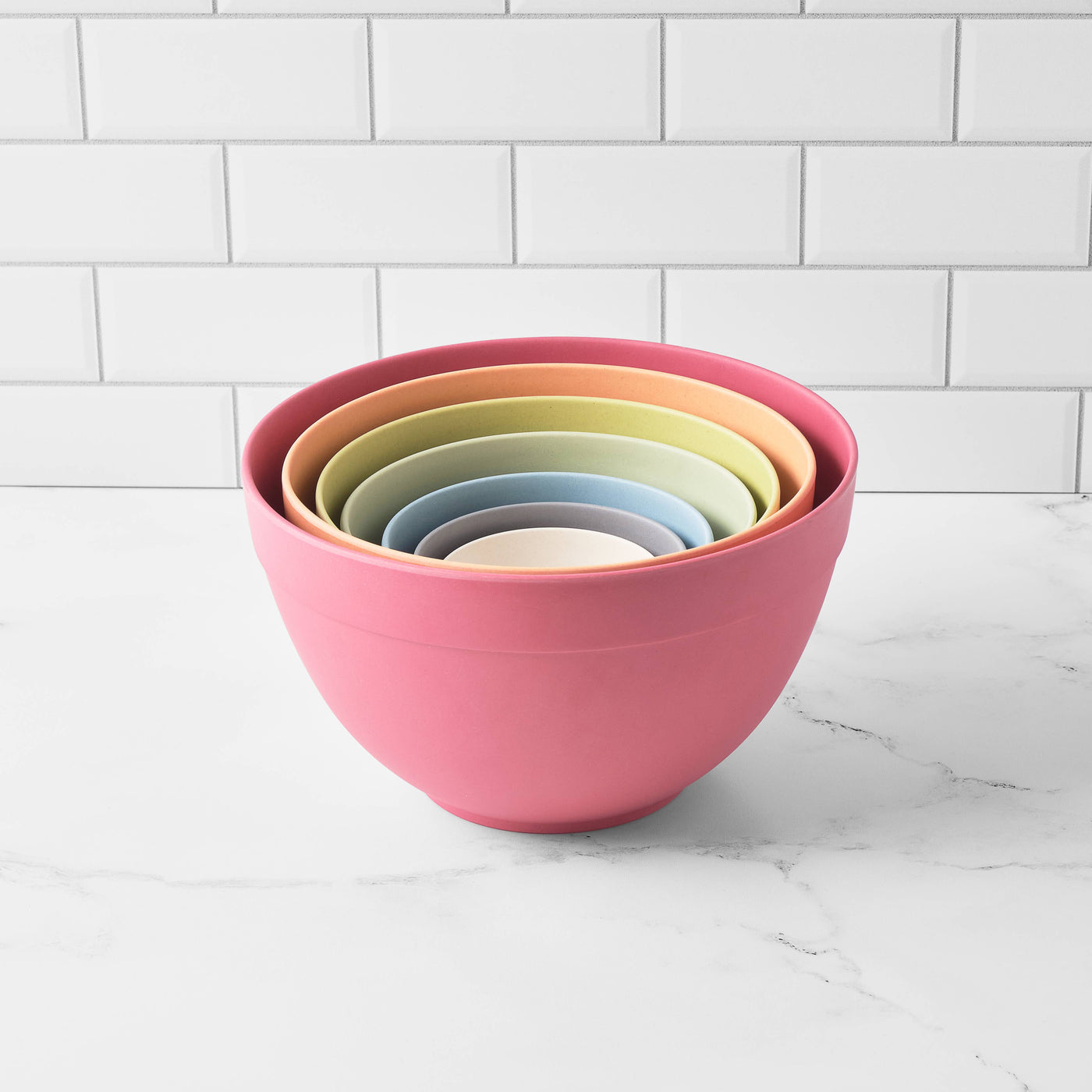 Bamboo Nesting Bowl Set - Pastels