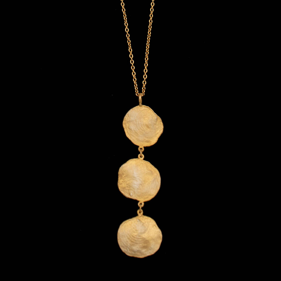 Petite La Mer Triple Drop Pendant - 16" Adj.