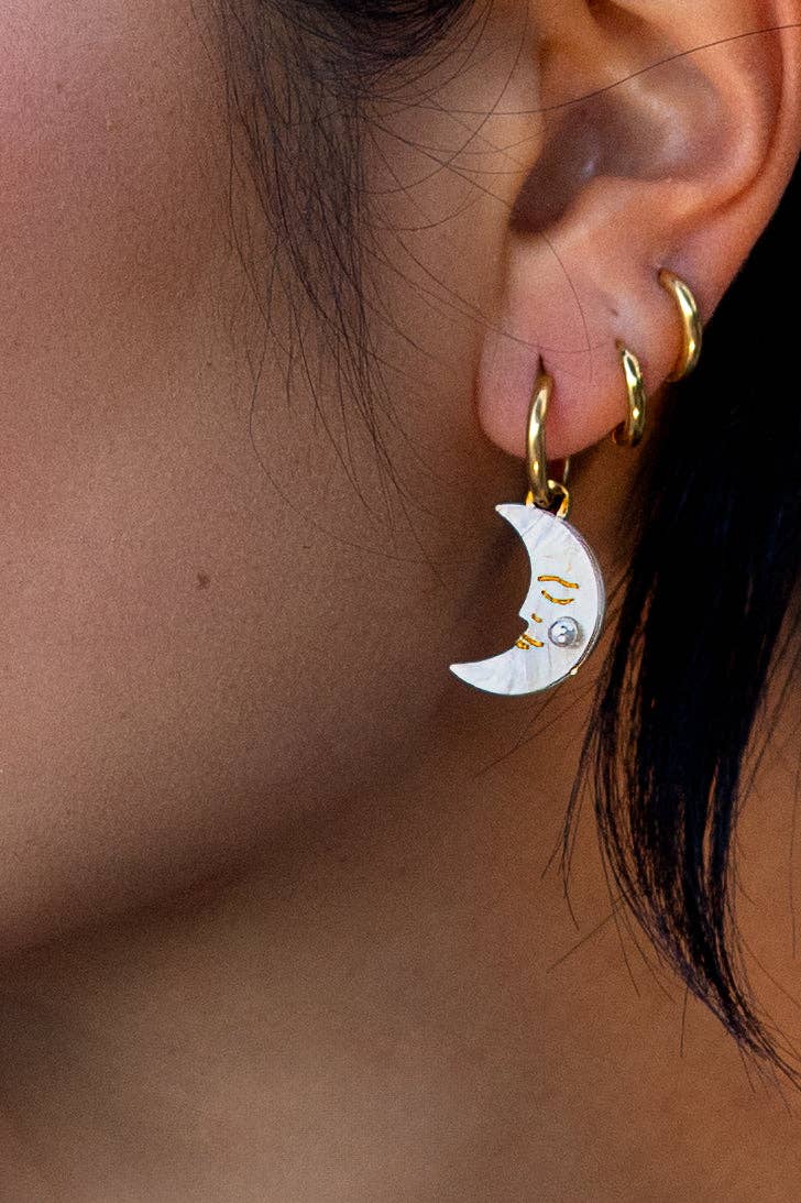 Celestial Hoop Earrings