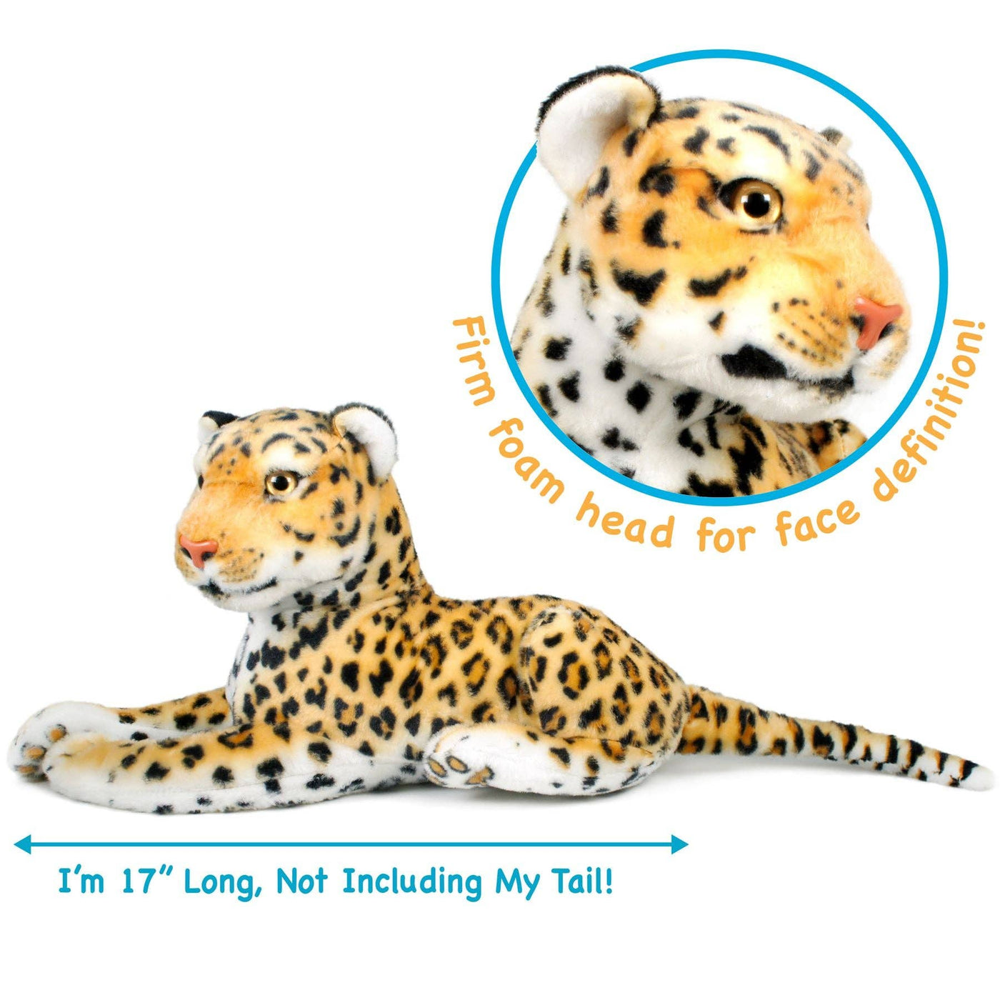 Leah The Leopard 20 Inch Stuffed Animal Plush
