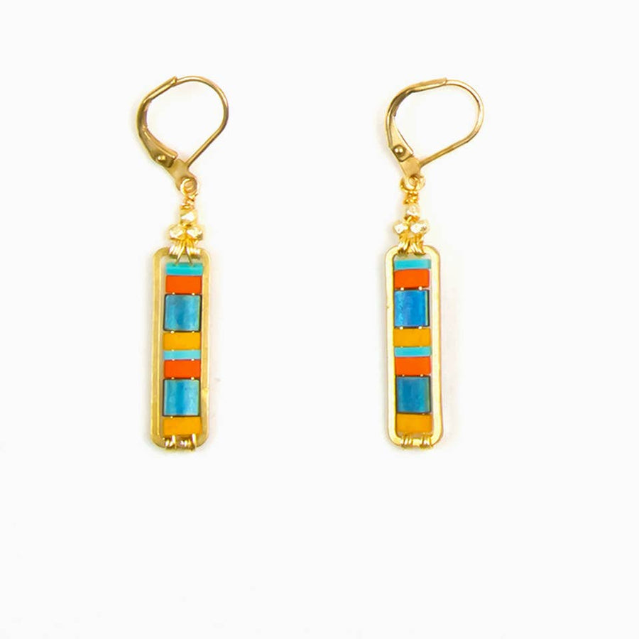 Miyuke Colorblock Dangle Earrings