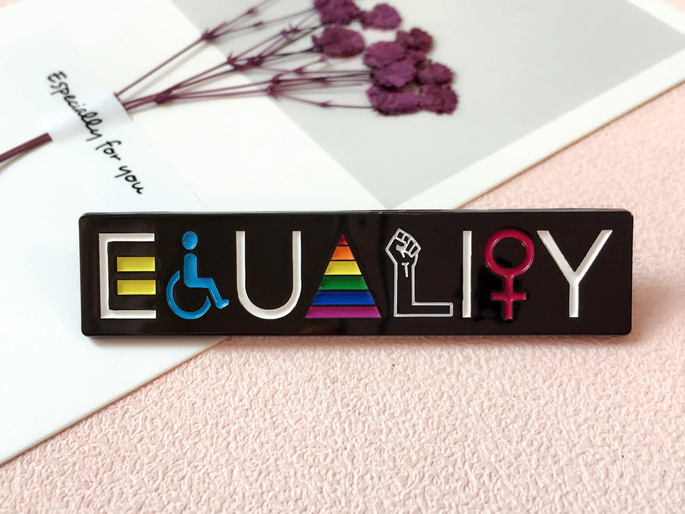 Equality Enamel Pin – Symbol of Fairness, Unity & Justice