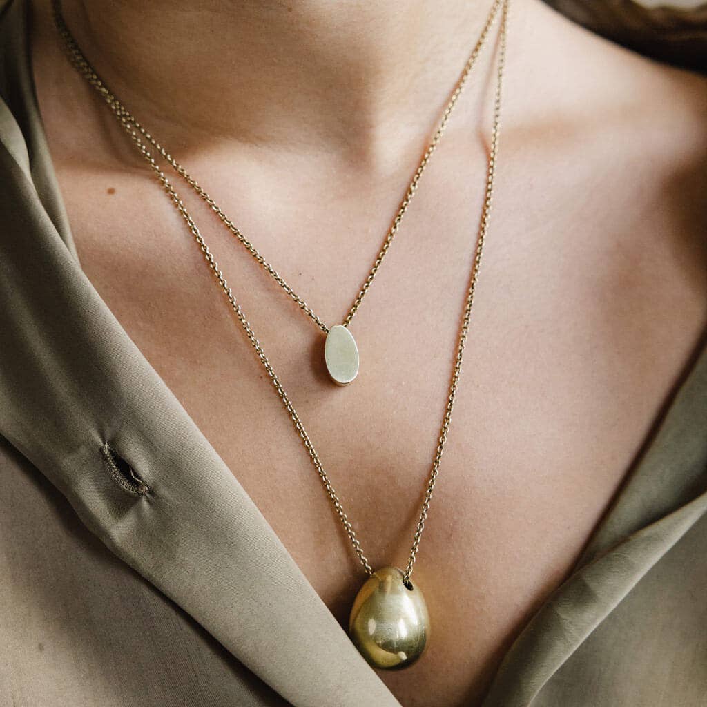 Pod Necklace | Brass