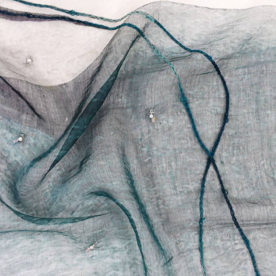 Whitaker Hand-Embroidered Scarf Shawl