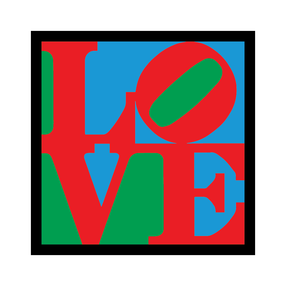 LOVE by Robert Indiana - Die-Cut Sticker