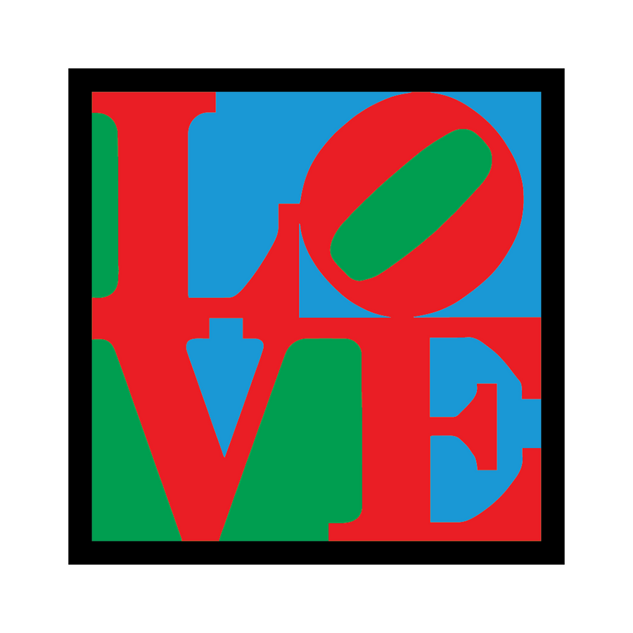 LOVE by Robert Indiana - Die-Cut Sticker