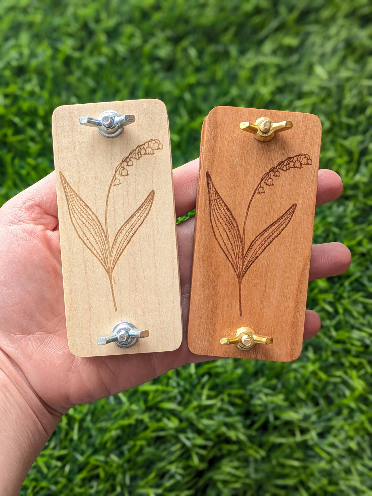 Pocket Sized Flower Press With Lily Of The Valley | 2"x4"