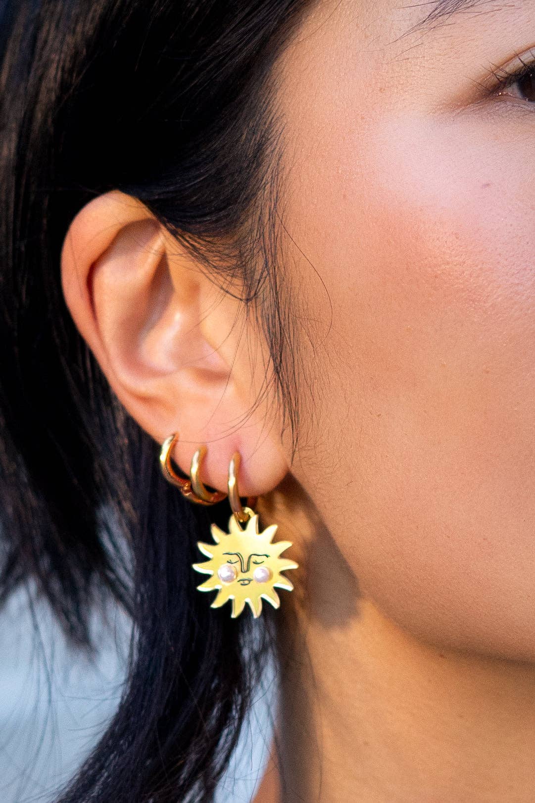 Celestial Hoop Earrings