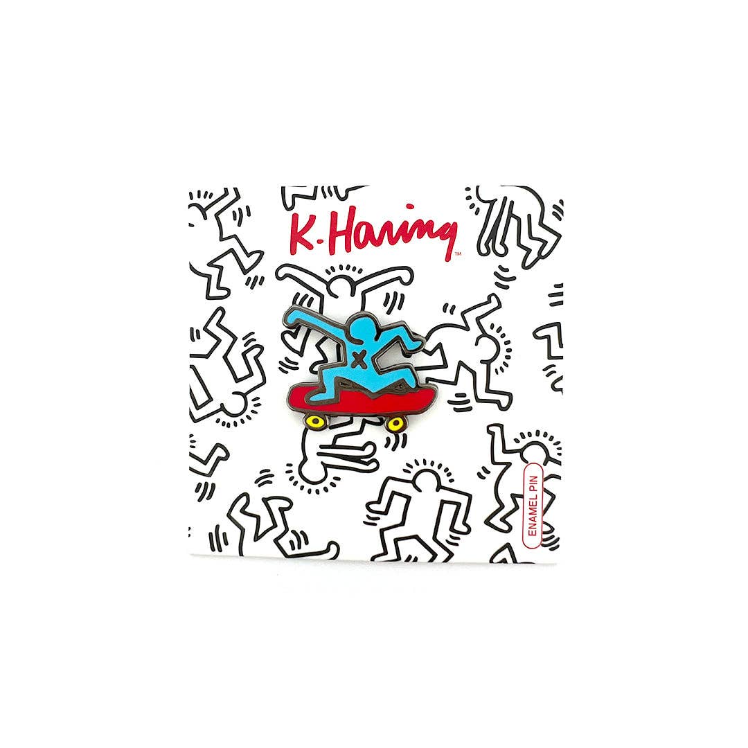 Keith Haring - Skateboarder Pin
