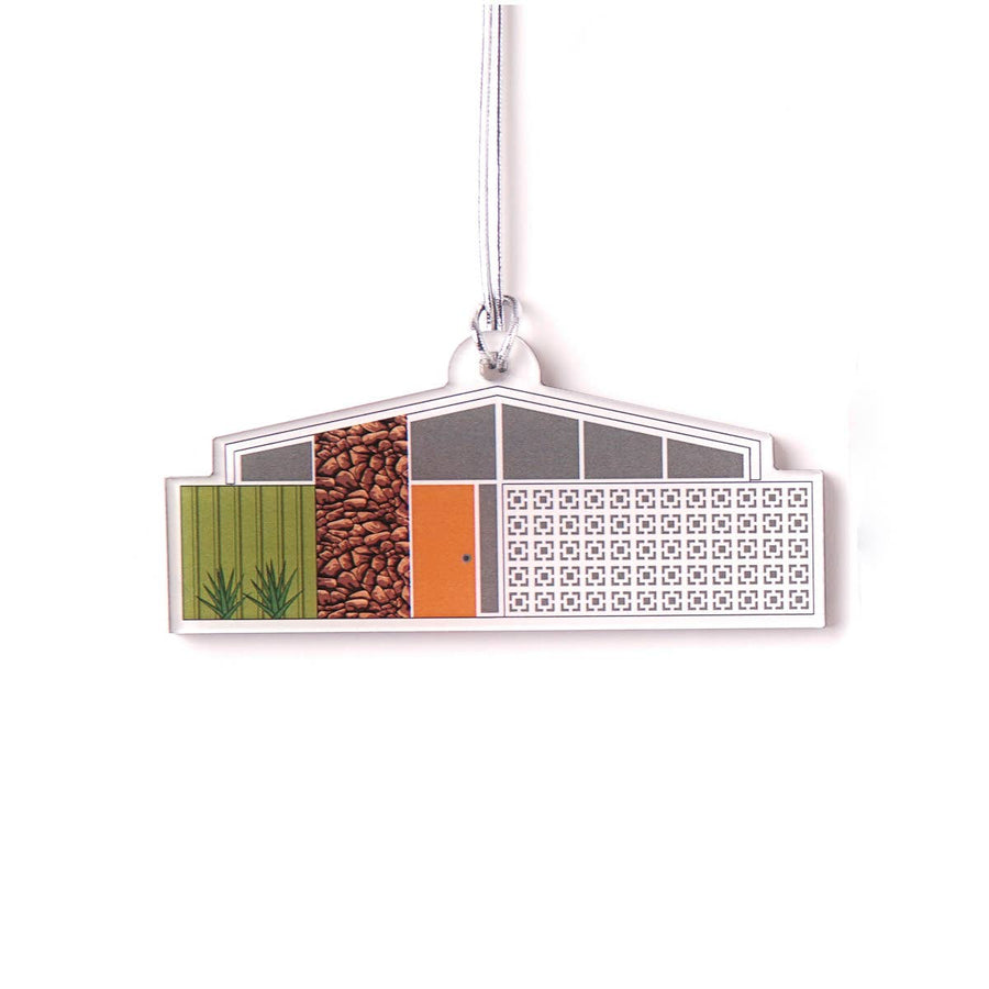Acrylic Midcentury House Ornament  -  Twin Palms