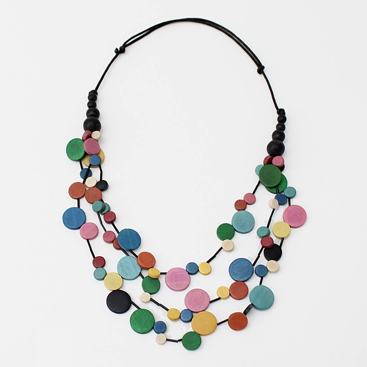 Colorful Multi Strand Millie Necklace