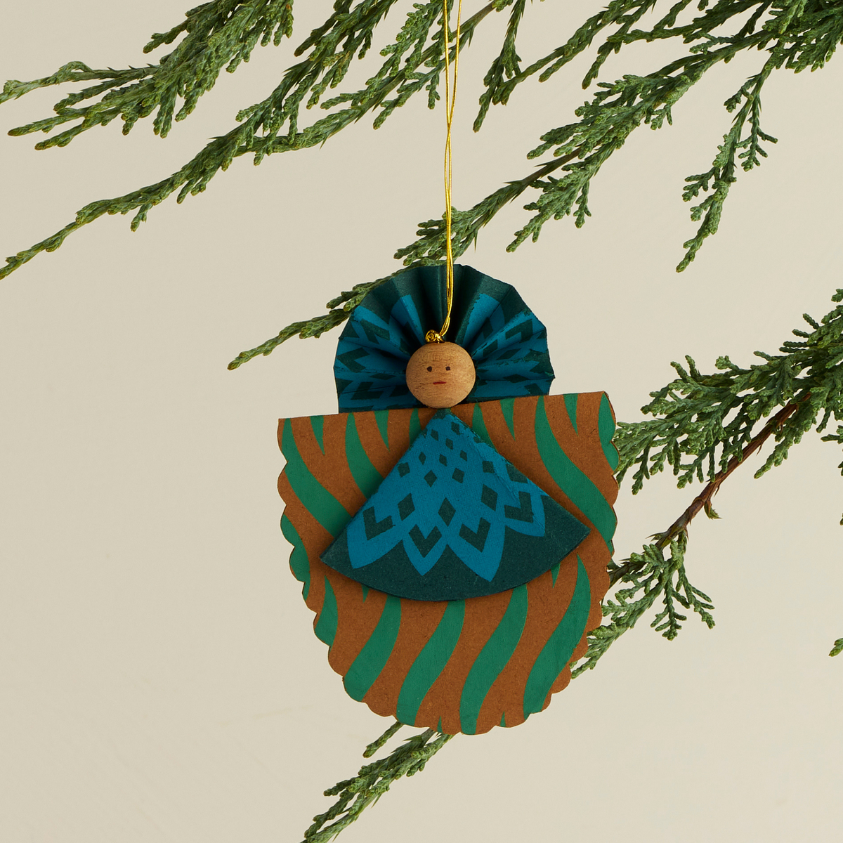 Handmade Paper Angel Christmas Ornaments