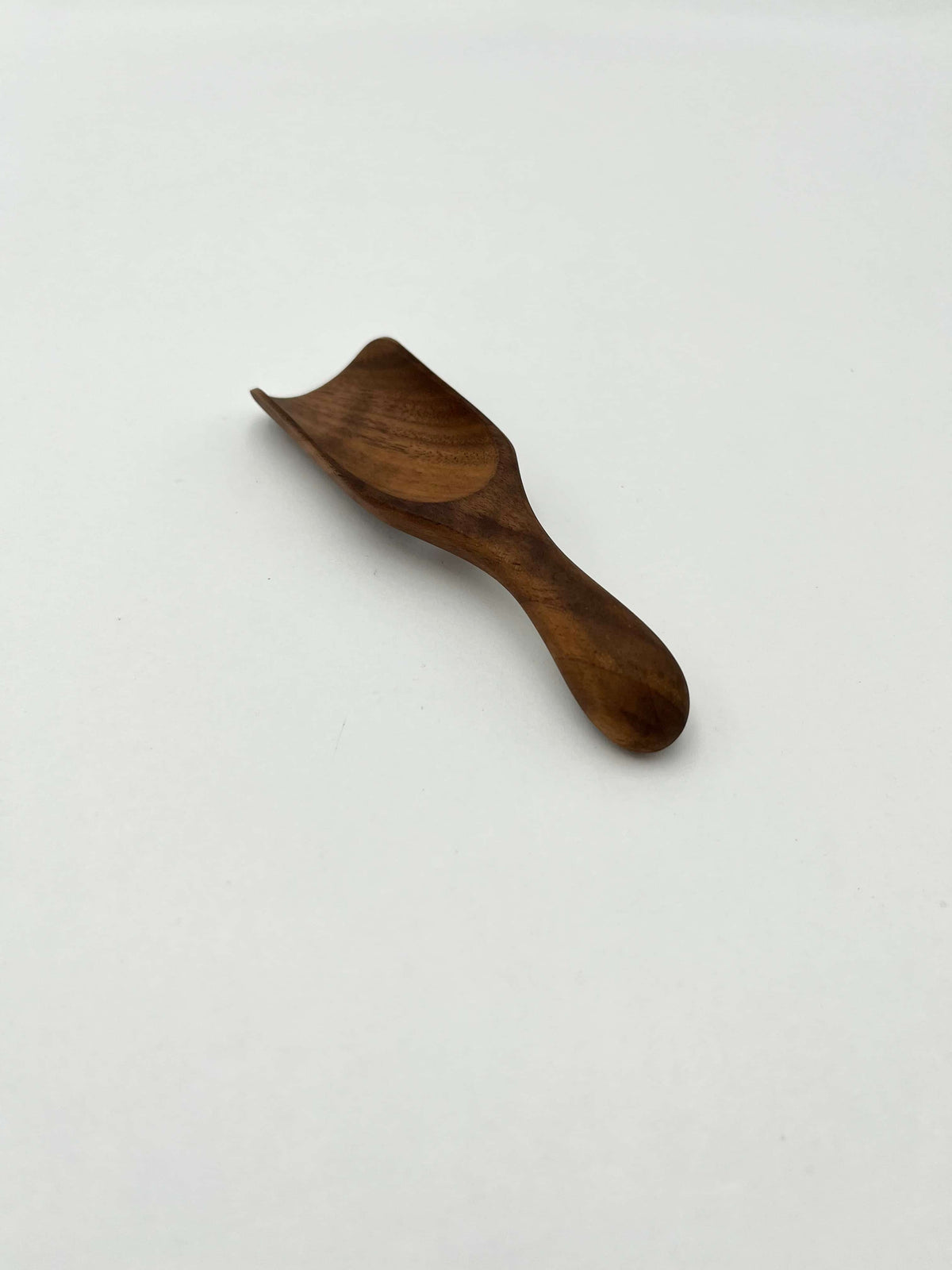 5" Small Walnut Wood Tea Scoop - Kitchen Serving Utensil