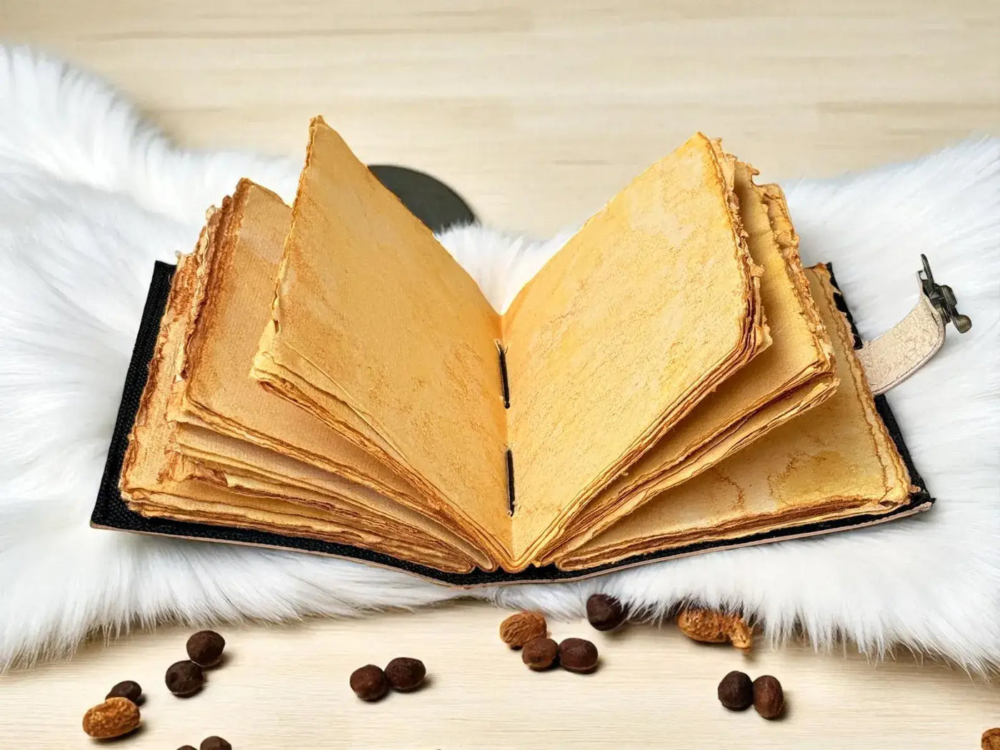 Leather Journal Book of Shadows, Moon, and Tree